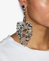Isabel Marant Faye Crystal-fringe Earrings In Metallic