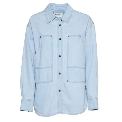 Isabel Marant Okely Jeans Jacket In Blue