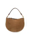 Isabel Marant Borsa Oskan Soft Zipped In Suede Color Taupe Women In White