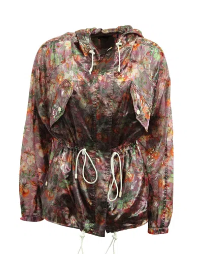Isabel Marant Olaz Floral-print Hooded Jacket In Multicolor Polyester