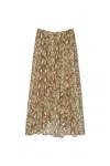 Isabel Marant Olena Draped Midi Skirt In Brown