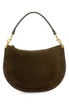 Isabel Marant Olive Green Suede Oskan Shoulder Bag