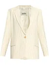 Isabel Marant Omelia Pinstripe Blazer In Neutrals