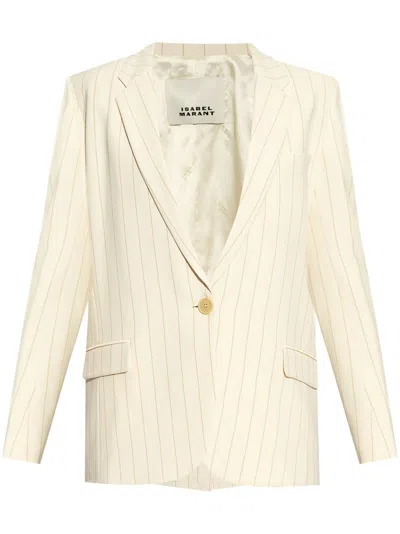 ISABEL MARANT OMELIA PINSTRIPE BLAZER