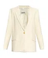 Isabel Marant Omelia Pinstripe Blazer In White