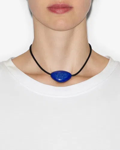 Isabel Marant On The Rocks Wraparound Choker In Blue