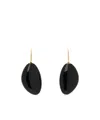 Isabel Marant Gold & Black On The Rocks Earrings In Black