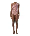 Isabel Marant Sicily Swimsuit In Brown