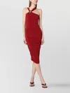 Isabel Marant One-shoulder Ethel Dress In Light Burgundy In Red