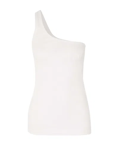 Isabel Marant One-shoulder Stretch Top In White