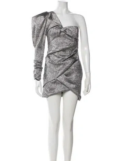 Pre-owned Isabel Marant One-shoulder Mini Dress