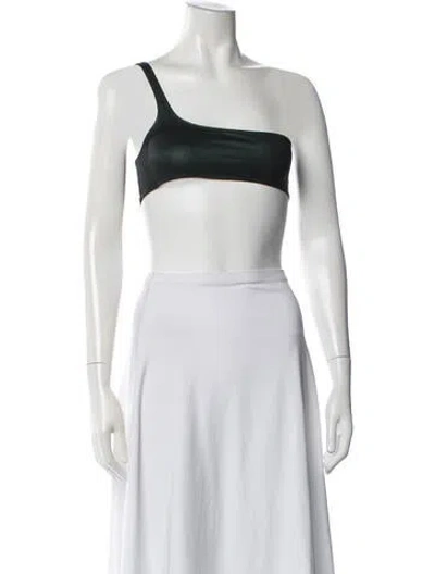 Pre-owned Isabel Marant One-shoulder Sleeveless Sports Bra In Silver