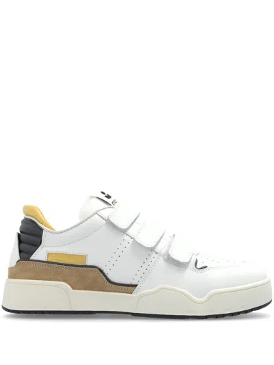 Isabel Marant Lace-up Low-cut Sneakers In White