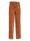 Isabel Marant Onyta Corduroy Trousers In Brown