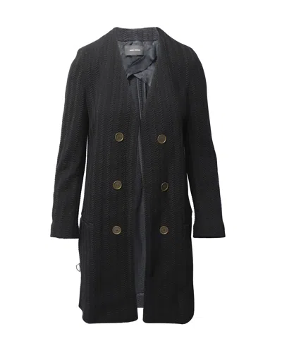 Isabel Marant Open Coat In Black Polyamide
