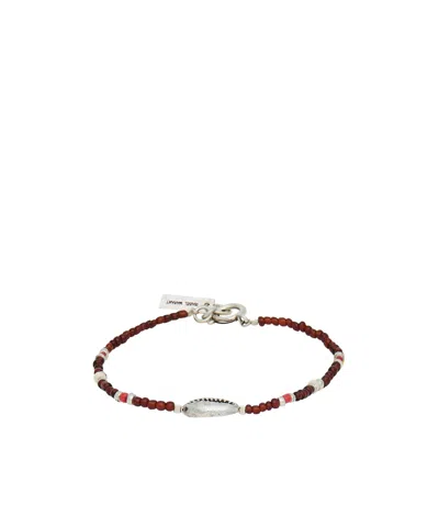 Isabel Marant Woman Bracelet Burgundy Size I Stone In Brown