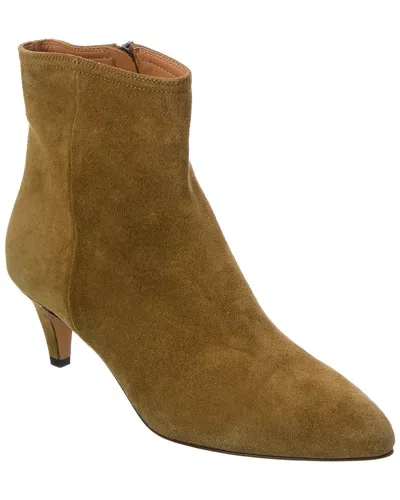 Isabel Marant Ophie Suede Bootie In Brown