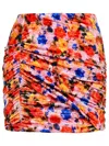 Isabel Marant Orange Polyamide Miniskirt Women In Orange
