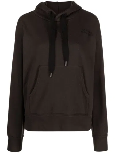 Isabel Marant Organic Cotton Hoodie In Brown