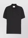 Isabel Marant Organic Cotton Polo T-shirt With Short Sleeves In Black