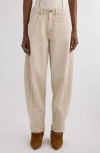 Isabel Marant Oriane Barrel Leg Jeans In White