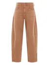 Isabel Marant Straight Trousers Featuring Pockets In Brown