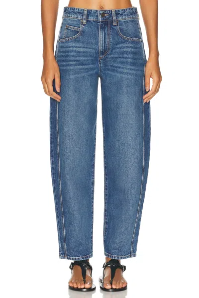 Isabel Marant Oriane Curved Leg In Blue