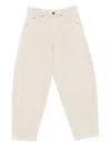 Isabel Marant Oriane Straight Leg Hemp Trousers With Five-pocket Styling In Neutral