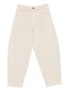 Isabel Marant Oriane Straight Leg Hemp Trousers With Five-pocket Styling In White