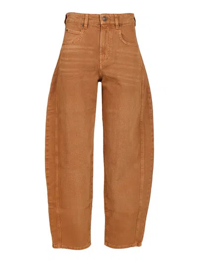 Isabel Marant Oriane-gb Jeans Yellow In Brown