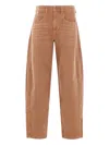 Isabel Marant Straight Trousers Featuring Pockets In Brown