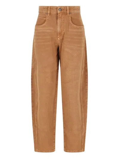 Isabel Marant Oriane Jeans In Brown
