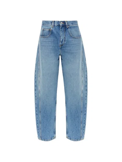 Isabel Marant Oriane Tapered Jeans In Blue