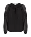 Isabel Marant Oris Long-sleeved Top In Black