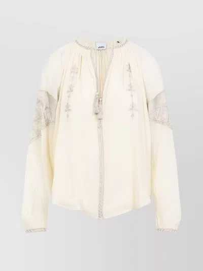 ISABEL MARANT ORIS SILK GEORGETTE BLOUSE