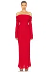 Isabel Marant Ormany Maxi Dress In Red