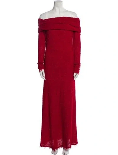 Pre-owned Isabel Marant Ormany Long Dress W/ Tags In Red