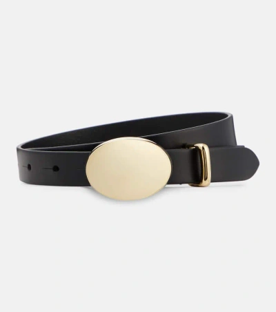 Isabel Marant Ory Leather Belt In Black