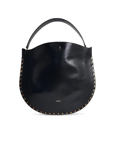 Isabel Marant Curved Tote Bag Studded Detailing In Black