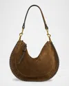 Isabel Marant Oskan Braided Suede Shoulder Bag