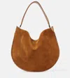 Isabel Marant Oskan Braided Suede Shoulder Bag In Cognac
