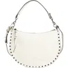 Isabel Marant Oskan Bubble Soft Leather Hobo Bag In Gray