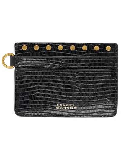 Isabel Marant Oskan Card Case In Black
