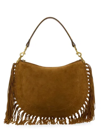 Isabel Marant Oskan Fringe-trim Shoulder Bag In Brown