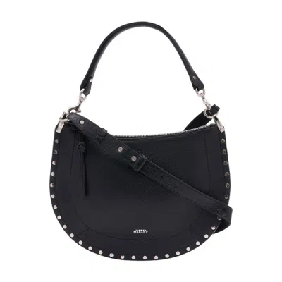 Isabel Marant Oskan Gd Shoulder Bag In Black