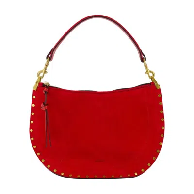 Isabel Marant Oskan Gz Shoulder Bag In Red