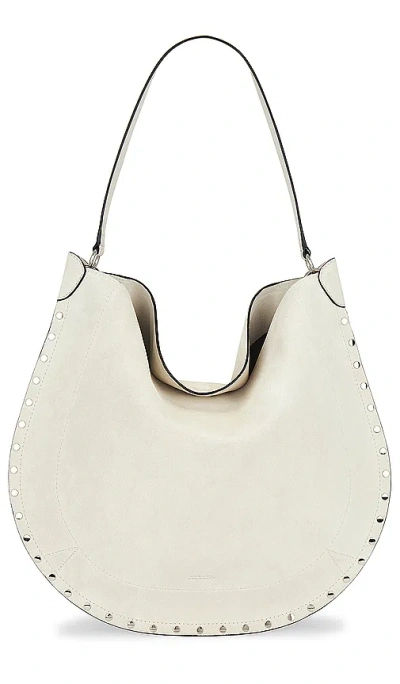 Isabel Marant Oskan Hobo Bag In 粉笔白