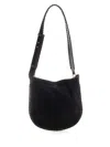 Isabel Marant Oskan Hobo Soft Suede Tote Bag In Black