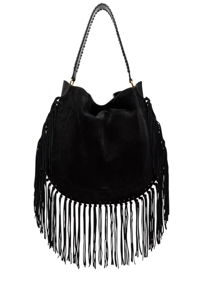 Isabel Marant Oskan Hobo Fringed Suede Shoulder Bag