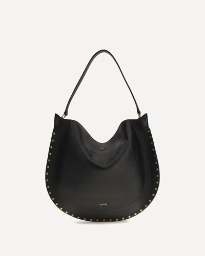 Isabel Marant Oskan Hobo Shoulder Bag In Black